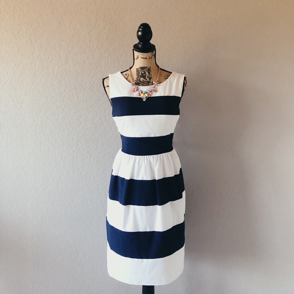 Striped A-Line Dress